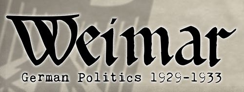 Weimar: German Politics 1929-1933