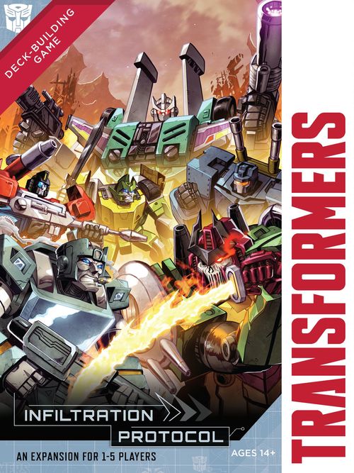 Обложка игры Transformers Deck-Building Game: Infiltration Protocol