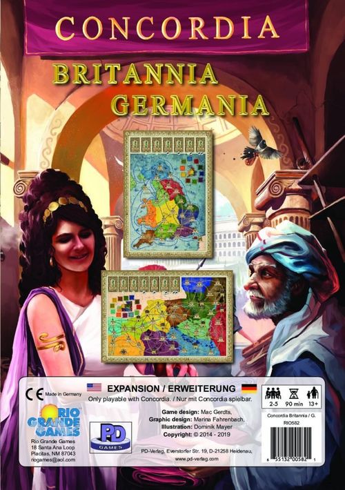 Обложка игры Конкордия. Британия и Германия