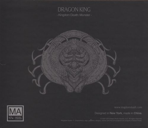 Обложка игры Kingdom Death: Monster. Dragon King