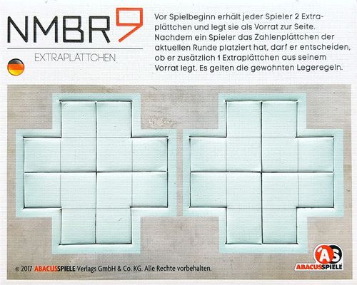 Обложка игры Номер 9: Дополнительные тайлы