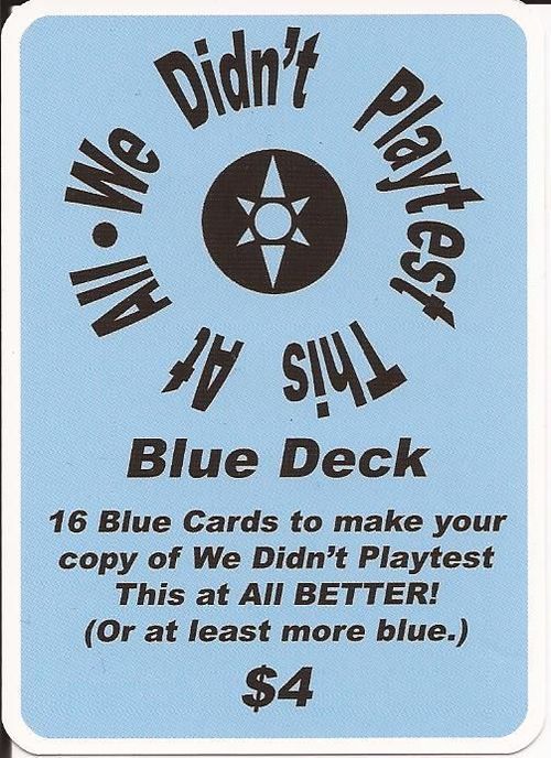 Обложка игры We Didn't Playtest This At All: Blue Cards