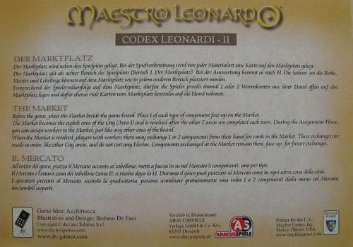 Обложка игры Maestro Leonardo: Codex Leonardi - II