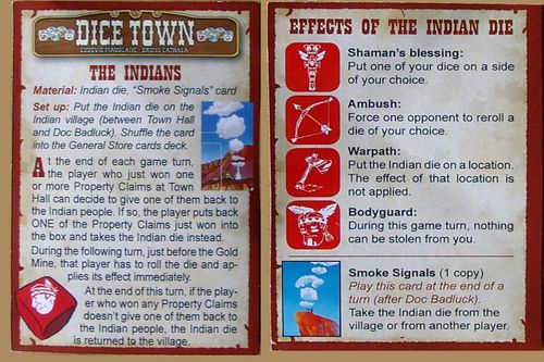 Обложка игры Dice Town: The Indians