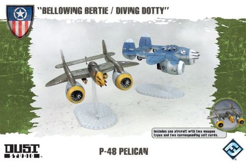 Обложка игры Dust Tactics: Allies - P-48 Pelican (Bellowing Bertie/Diving Dooty)