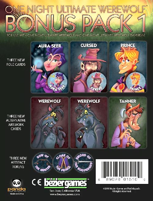 Обложка игры One Night Ultimate Werewolf: Bonus Pack 1