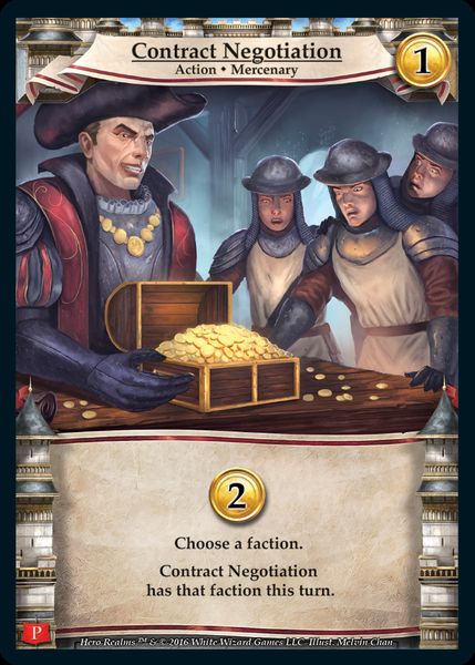 Hero Realms: Contract Negotiation Promo Card
