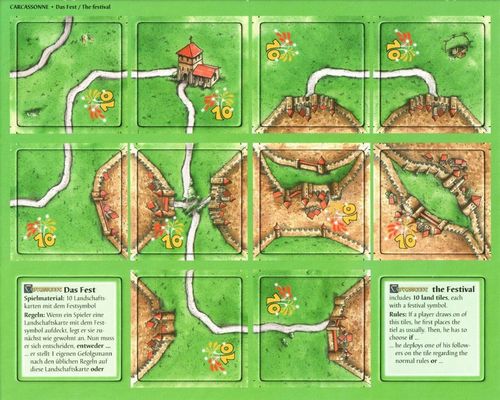 Carcassonne: The Festival Mini-Expansion (10 Anniv Ed)