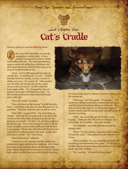 Mice and Mystics Lost Chapter Cat's Cradle