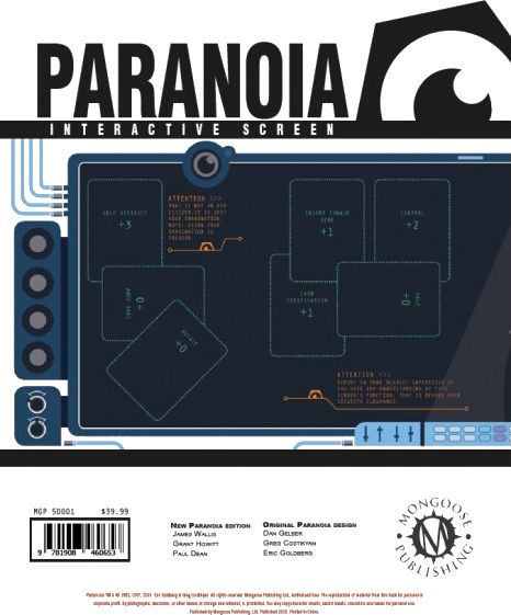 Paranoia Interactive Screen