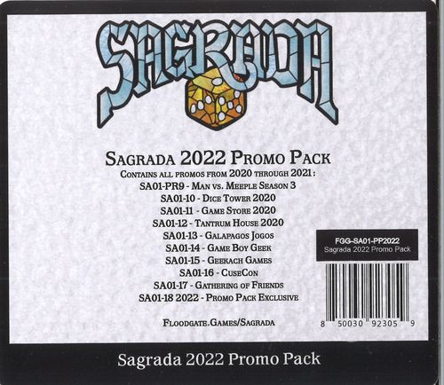 Обложка игры Sagrada: 2022 Promo Pack